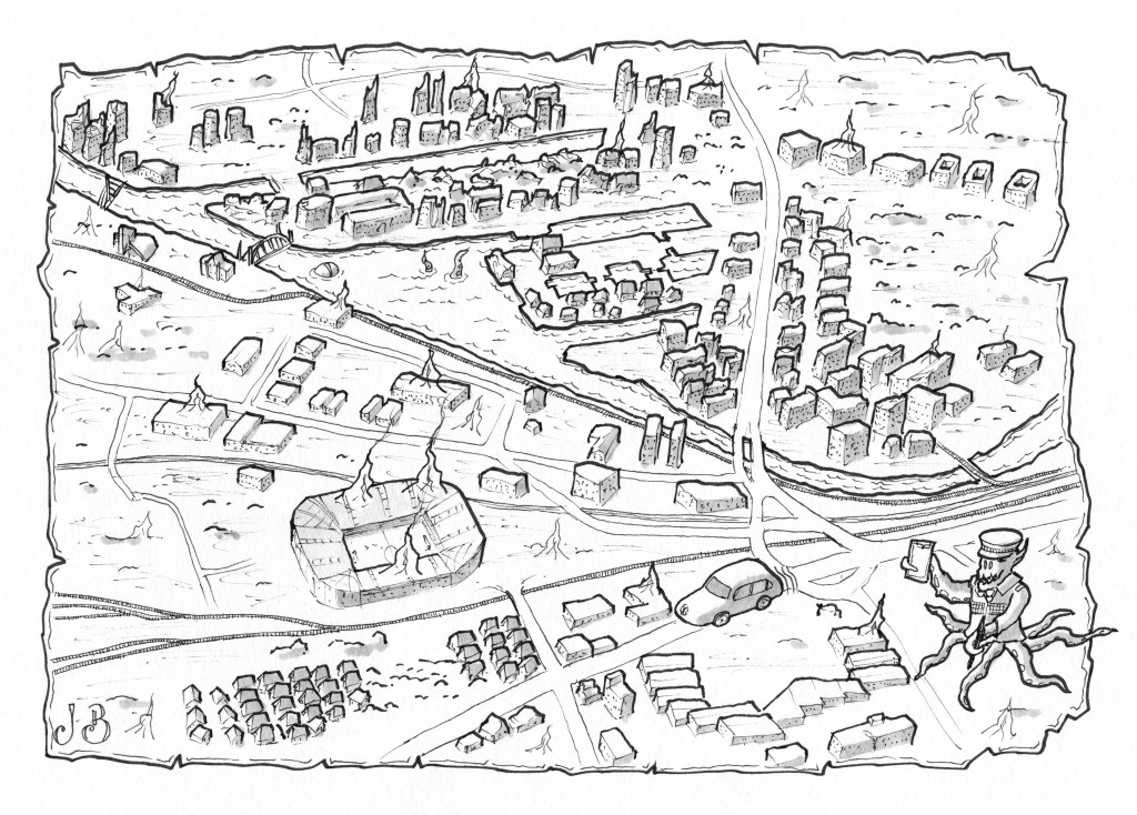 Actual Play Quick-Map drawn by Jog Brogzin